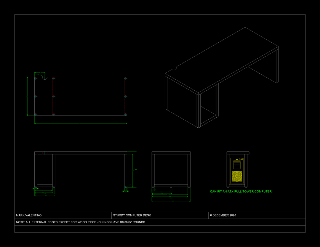 Sturdy Computer Desk